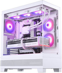 Phanteks XT Midi Tower Computer Case with Window Panel and RGB Lighting White