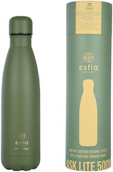 Estia Travel Flask Save the Aegean Recycelbar Flasche Thermosflasche Rostfreier Stahl BPA-frei FOREST SPIRIT THERMOS 500ml
