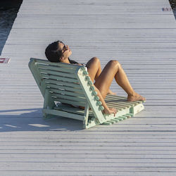 Showood Beach Sunbed Green 189cm