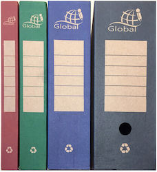Global Hârtie Cutie de Arhivare cu Elastic 33x12x23cm. Roșu 1buc