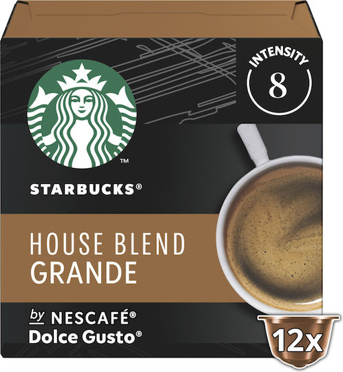 Starbucks Capsule Espresso House Blend Compatibile cu Mașina Dolce Gusto 12capace