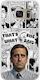 Tv Quotes - Michael Scott Задна корица Силикон Многоцветен (Galaxy S7 Edge)