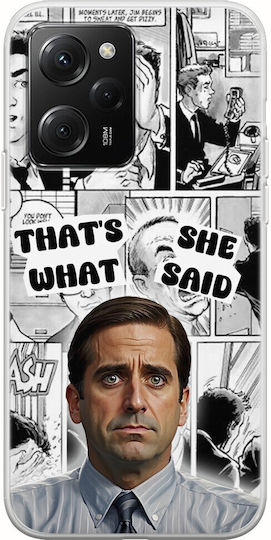 Tv Quotes - Michael Scott Back Cover Σιλικόνης Πολύχρωμο (Poco X5 Pro)
