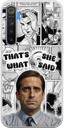 Tv Quotes - Michael Scott Back Cover Silicone Multicolour (Realme 6 / 6s)