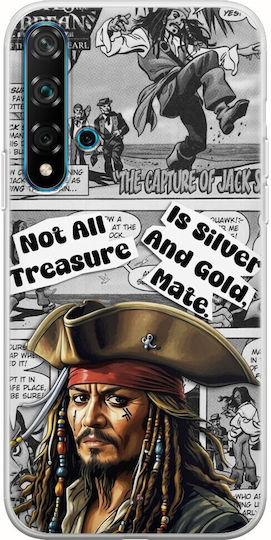 Tv Quotes - Jack Sparrow Back Cover Silicone Multicolour (Huawei Nova 5T)