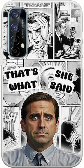 Tv Quotes - Michael Scott Back Cover Silicone Multicolour (Realme 7)