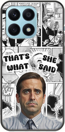 Tv Quotes - Michael Scott Задна корица Силикон Многоцветен (Honor X8a)