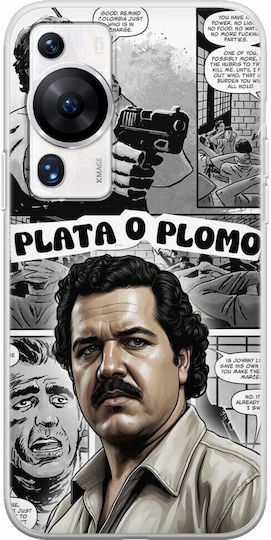Tv Quotes - Pablo Escobar Задна корица Силикон Многоцветен (Huawei P60 Pro)