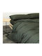 MayHome Bettwäsche-Set Überdoppel mit Gummiband 160x200+25cm. Haki 4Stück