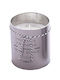 Etoile Lumânare Aromatică în Cutie Metalică cu Miros de Nucă de Cocos 9x10 cm