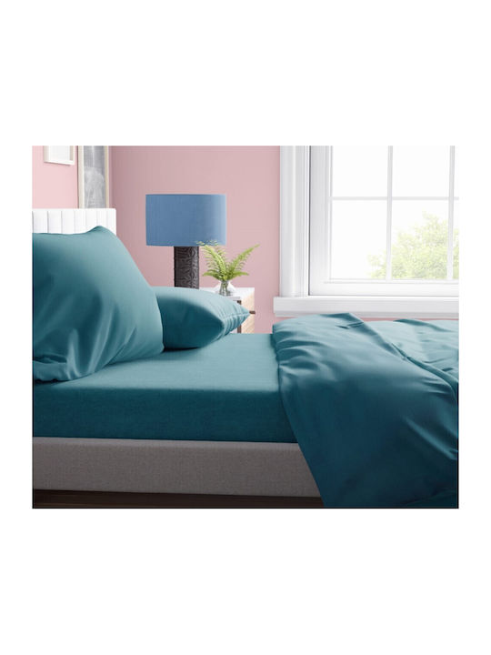 MayHome Σετ Πάπλωμα Μονό 160x240εκ. Πετρόλ 2τμχ 350 GSM