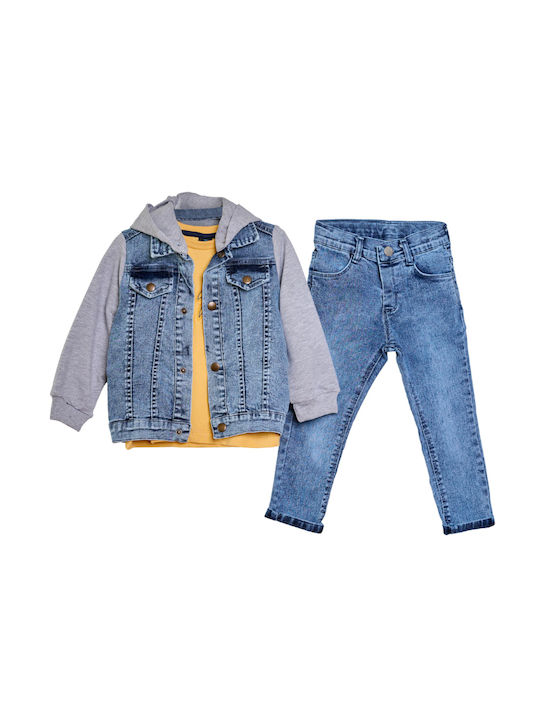 Restart Kids Set with Pants & Jacket Winter 3pcs yellow