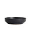 Muubs Teller Suppe Keramik Schwarz mit Durchmesser 22cm