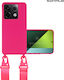 Sonique Back Cover Silicone 0.5mm with Strap Fu...