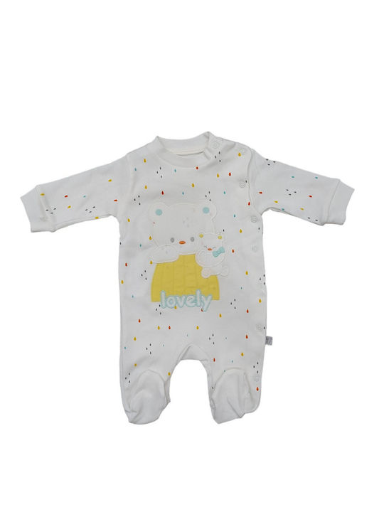 Babybal Baby Bodysuit Set White