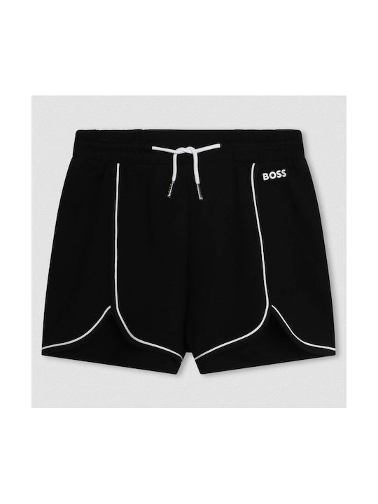 Hugo Boss Kinder Shorts/Bermudas Stoff Schwarz