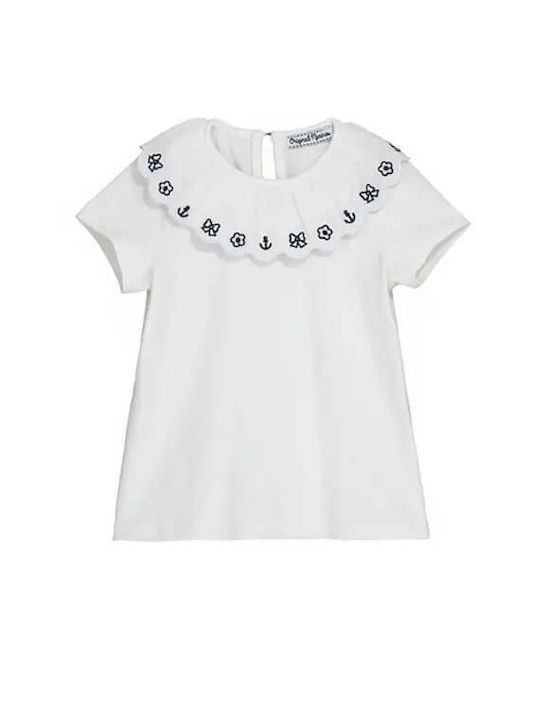 Original Marines Kids Blouse Short Sleeve White