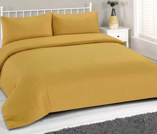 MayHome Σετ Μαξιλαροθήκες με Φάσα Κίτρινες 50x70εκ.