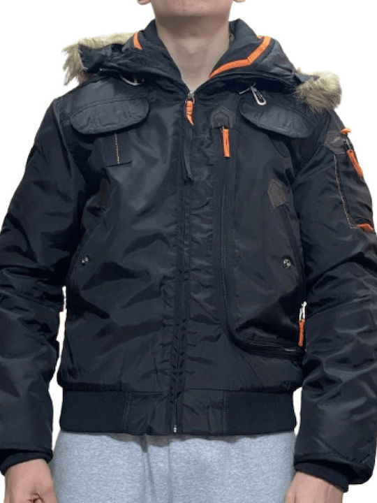 Camaro Winter Jacke Bomber Black