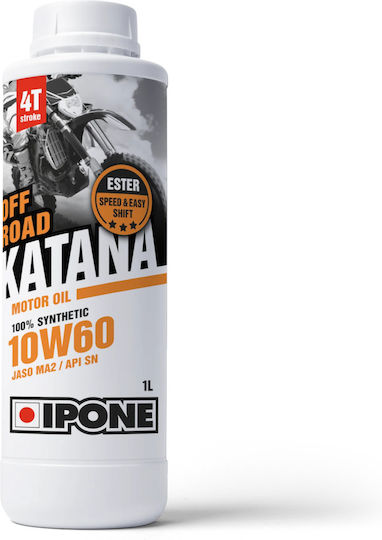 Ipone Off Road Katana Sintetic Ulei de motocicletă pentru motoare în patru timpi 10W-60 1lt