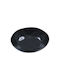 Estia Plate Soup Ceramic Black with Diameter 22cm