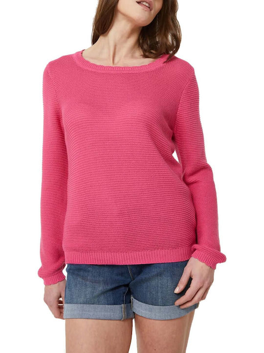 C'est Beau La Vie Women's Long Sleeve Sweater Fuchsia
