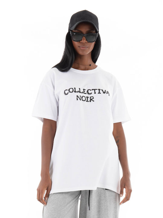 Collectiva Noir Damen T-Shirt White