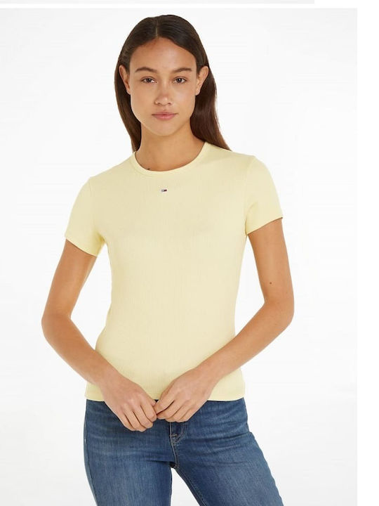 Tommy Hilfiger Essential Damen T-Shirt Yellow