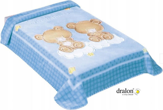 Adam Home Baby Blanket Spain Nursery Swaddling Blanket Belpla 548 Velvet Blue 80x110cm