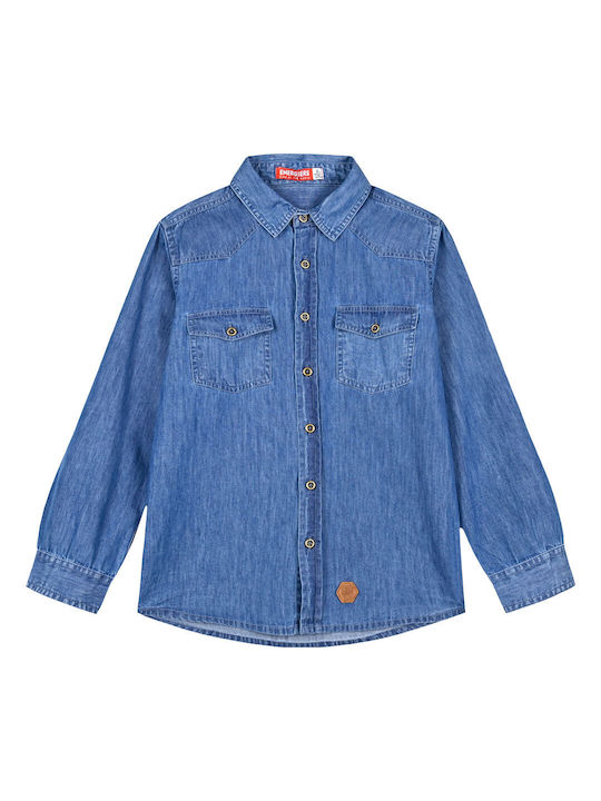 Energiers Kids Denim Shirt Blue