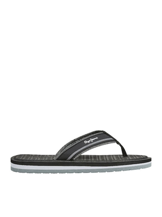Pepe Jeans West Basic Ανδρικά Flip Flops Μαύρα