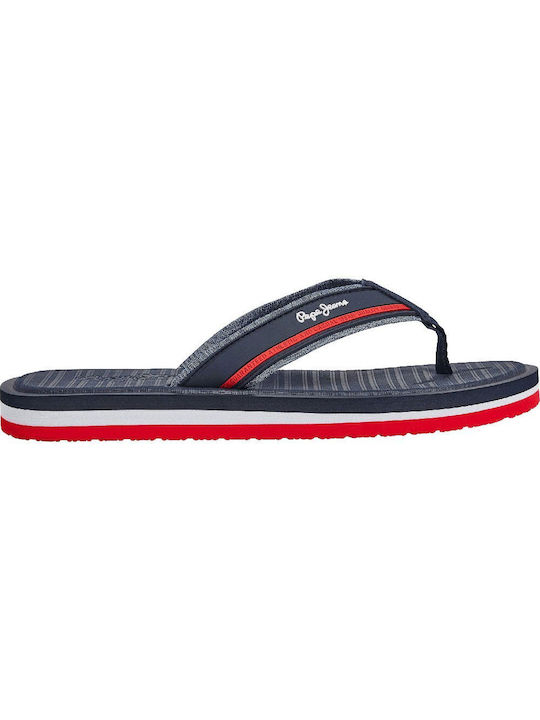 Pepe Jeans Basic Herren-Flip-Flops Blau