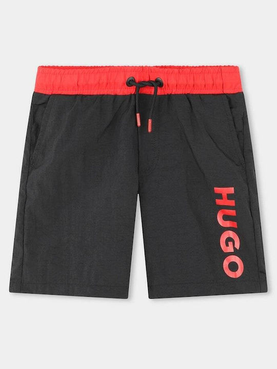 Hugo Boss Costum de baie pentru copii Pantaloni scurți de înot Negru