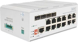 Digitus DN-651145 Managed L2 Switch με 12 Θύρες Gigabit (1Gbps) Ethernet και 4 SFP Θύρες