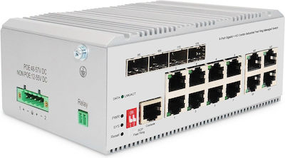 Digitus DN-651145 Gestionat L2 Switch cu 12 Porturi Gigabit (1Gbps) Ethernet și 4 Porturi SFP