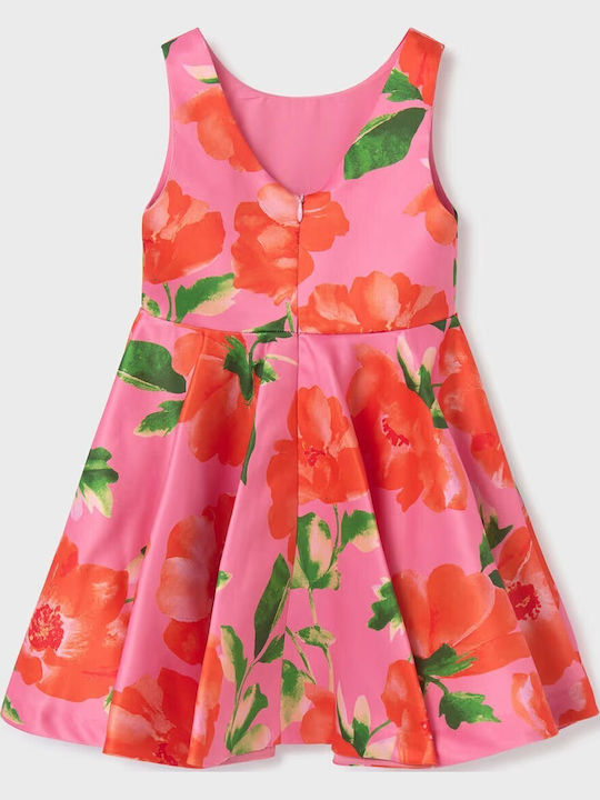 Abel Lula Children's Dress Sleeveless Satin Fuchsia