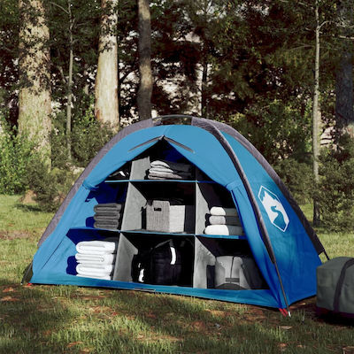 vidaXL Αντίσκηνο Camping Μπλε 125x50x68εκ.