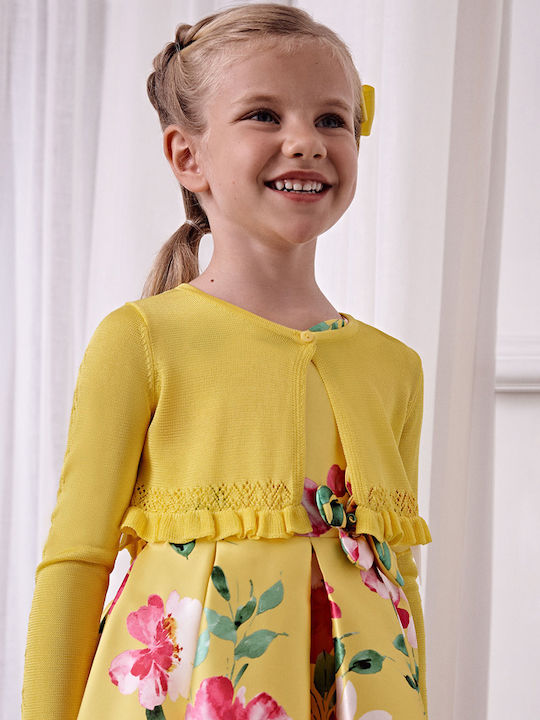 Abel & Lula Cardigan pentru copii Tricotat Galben