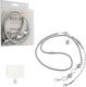 Volte-tel Halsband - Weiße Perlen mit Silberkette Vt427 130cm Volte-tel