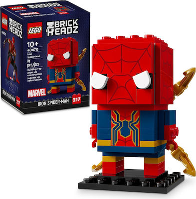 Lego Brick Headz Iron Spider-man for 10+ Years