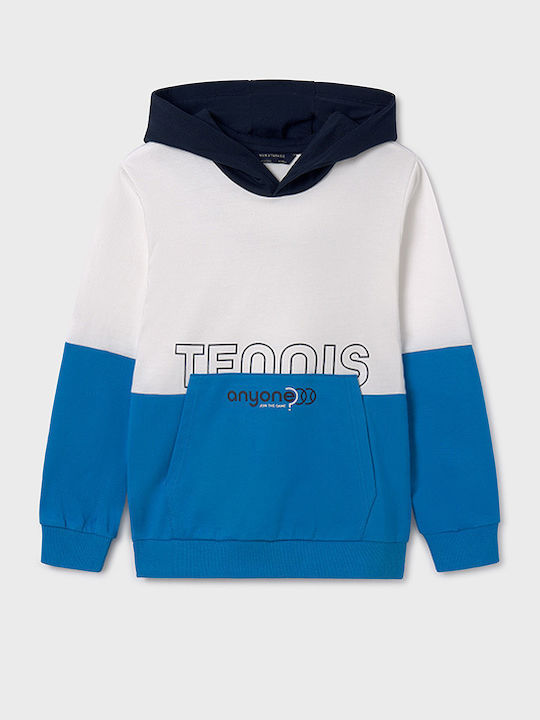 Kids Sweatshirt with Hood and Pockets Turquoise