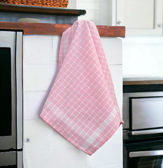 Linea Home Towel from 100% Cotton in Pink Color 50x70cm