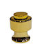 Eurofer Knob Furniture made of Metallic Gold-glossy 11793-000-BRZ2 1pcs