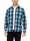 Red Label Long-sleeved Shirt Checked Blue