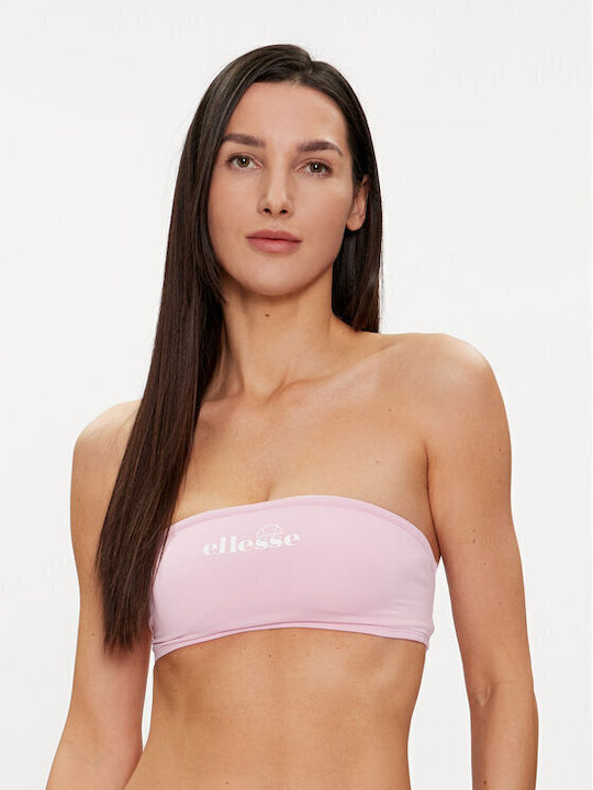 Ellesse Letti Strapless Bikini Top Ροζ