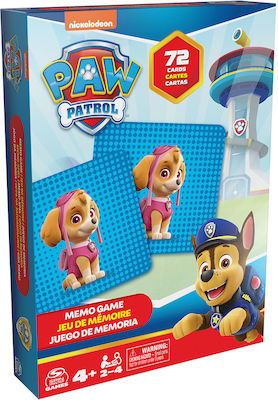 Spin Master Joc de Masă Paw Patrol: Memo Game pentru 2-4 Jucători 4+ Ani