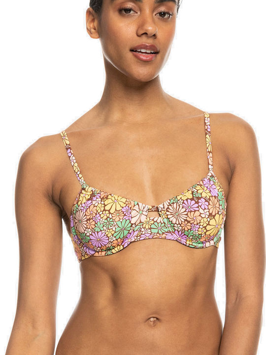 Bikini Bra All About Sol with Adjustable Straps Multicolour Floral