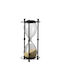 Artekko Office Hourglass Decoration from Metallic 15.8x15.8x33cm in Black color