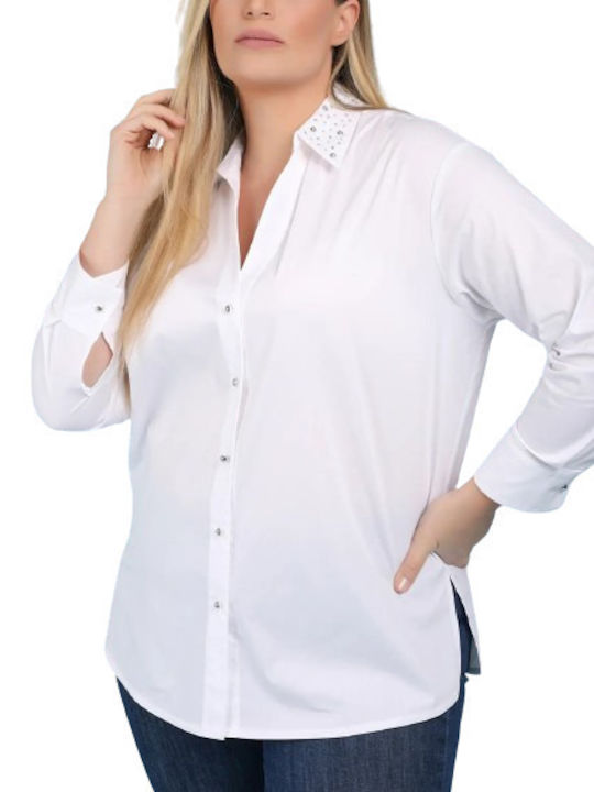 Women's Long Sleeve Shirt White