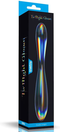 Lovetoy Glow Γυάλινο Dildo Διάφανο 23.2cm